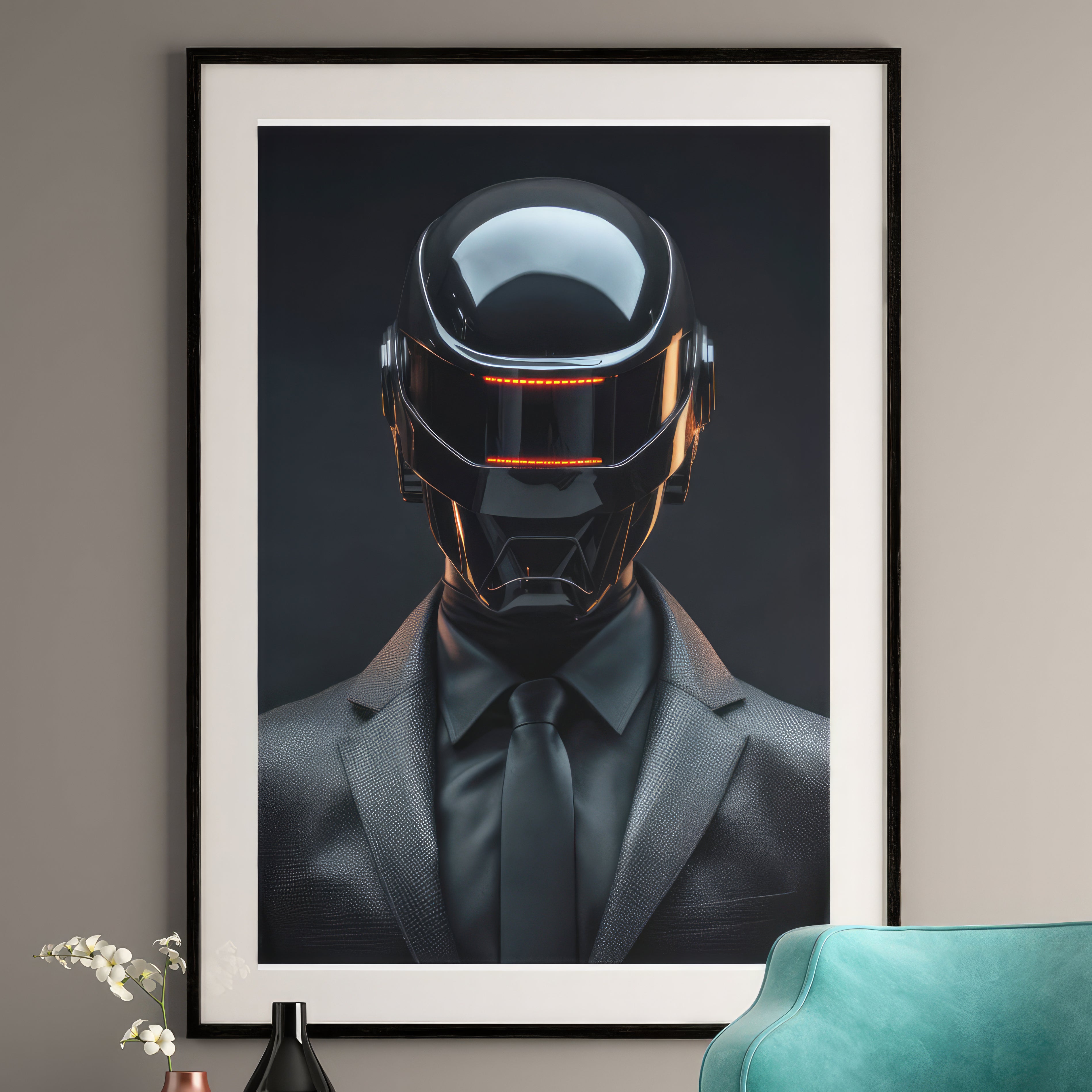 Daft Punk Art Print - Portrait - Electronic Music