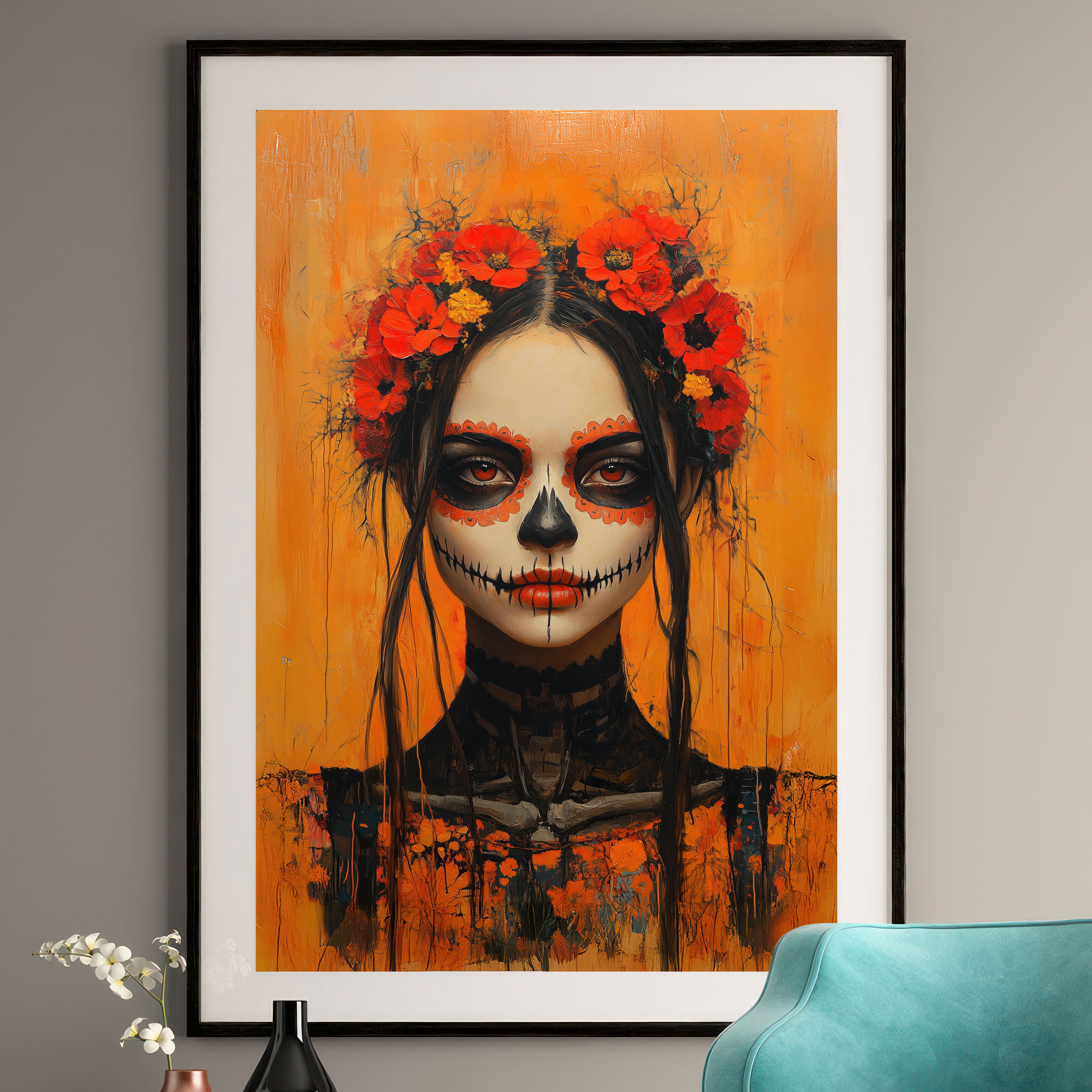 Captivating Calavera Beauty - Day of the Dead Portrait - Fine Art Print