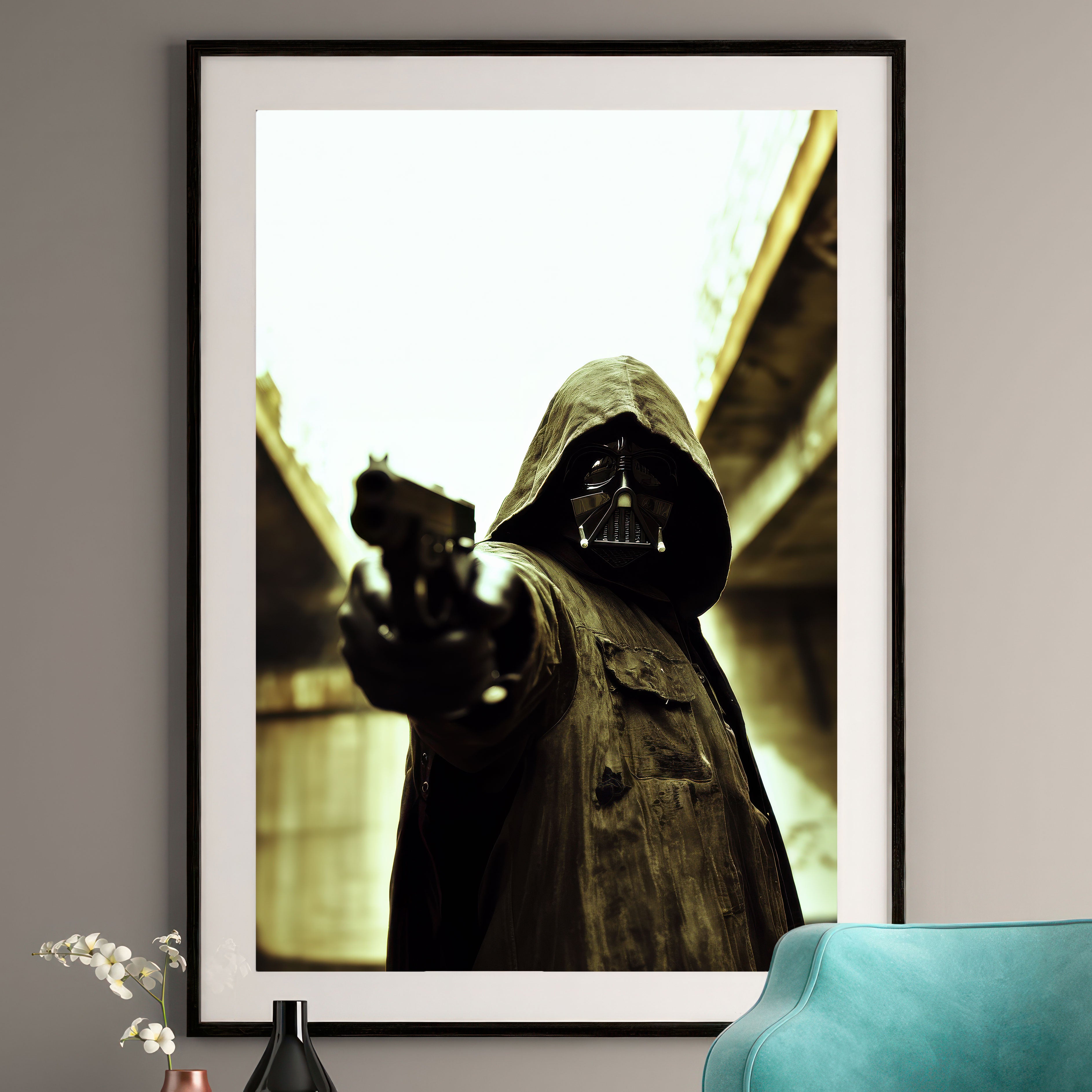 Darth Vader Urban Decay Art Print - Star Wars Wall Art