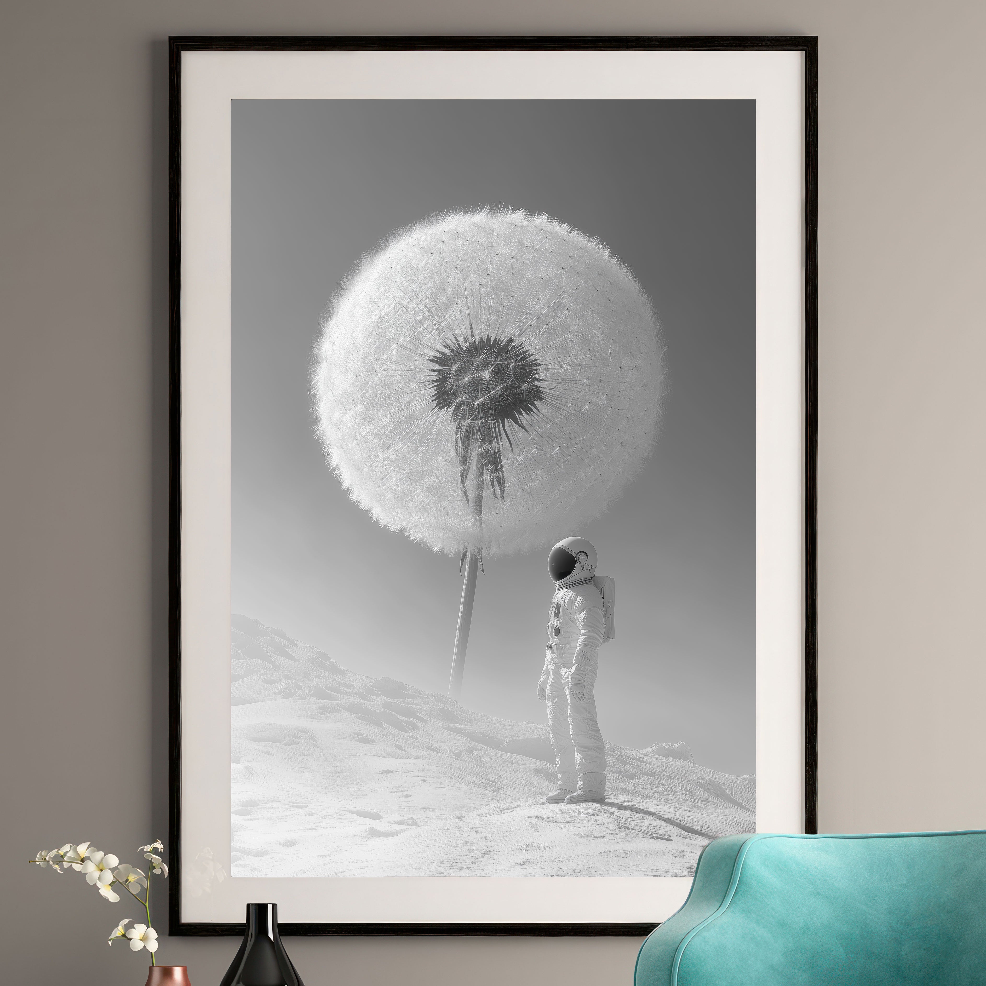 Astronaut Art Print - Surreal Sci-Fi Wall Art