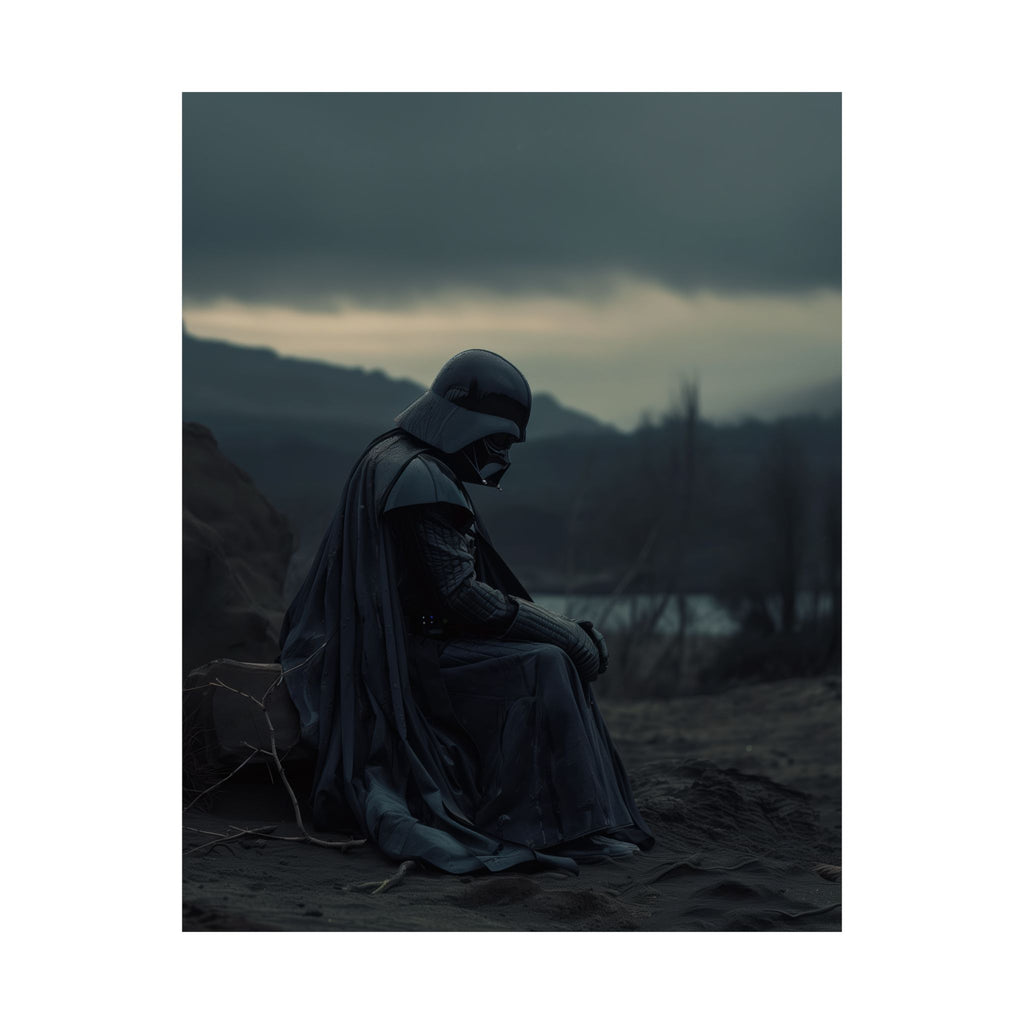 Melancholy Darth Vader Art Print - Star Wars Wall Art