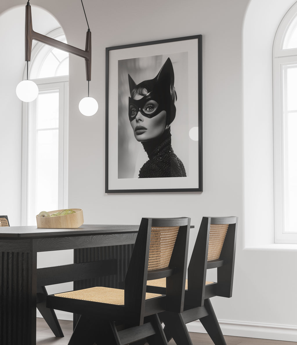Audrey Hepburn Catwoman Portrait - Vintage Hollywood