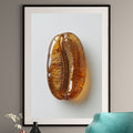 Coffee Bean Art Print - Minimalist Kitchen Wall Art