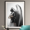 Angelic Knight Print - Ethereal Fantasy Wall Art