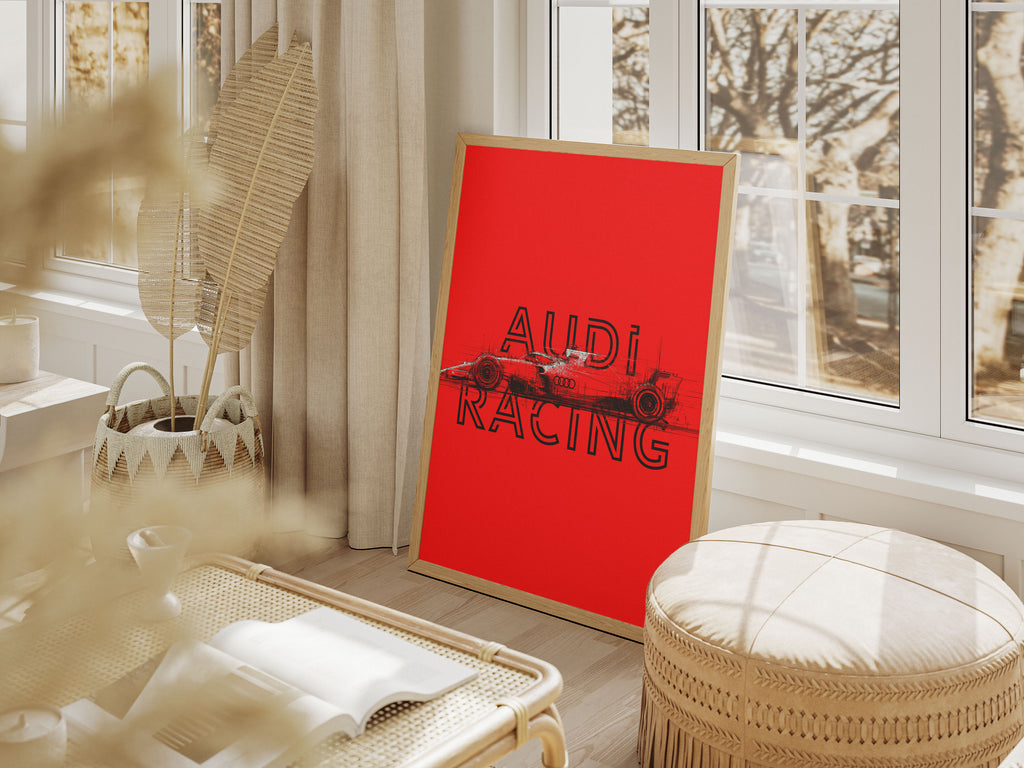 Audi Racing Art Print - Motorsport Formula One Car Poster