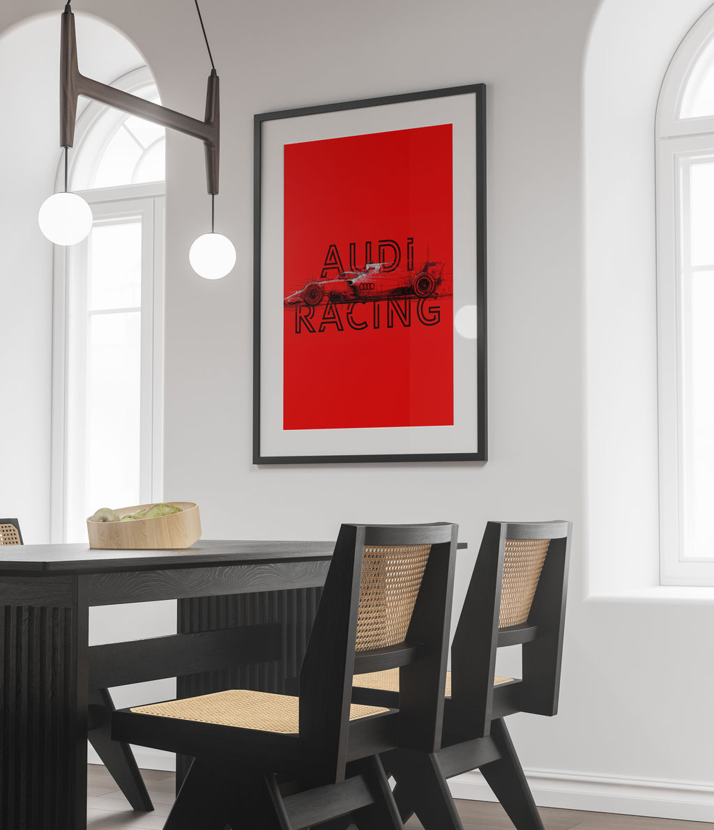 Audi Racing Art Print - Motorsport Formula One Car Poster