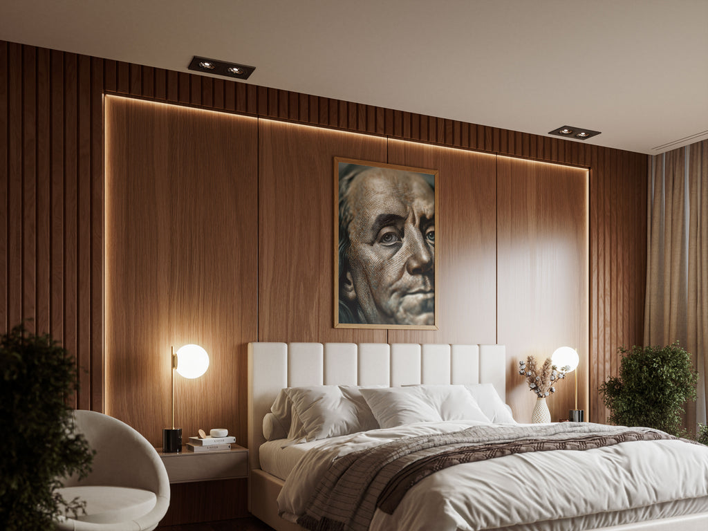 Ben Franklin Art Print - Hundred Dollar Bill Wall Art