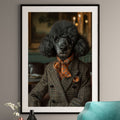 Black Poodle Art Print -  Sophisticated Dog Wall Art