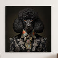 Zorro Black Poodle Art Print - Poodle Wall Art