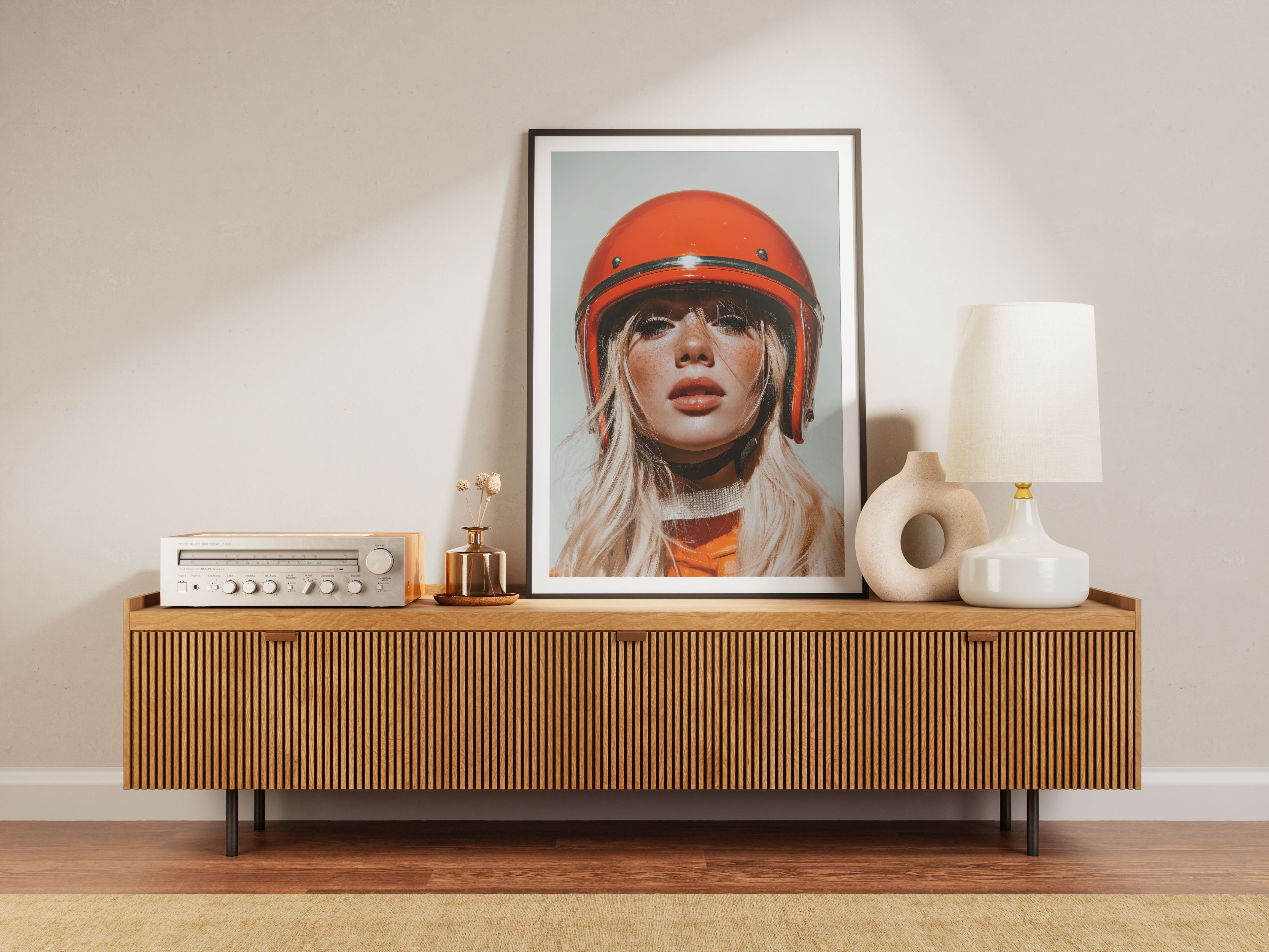 Retro Racer Art Print - 70s Inspired Wall Art - Boho Home Decor