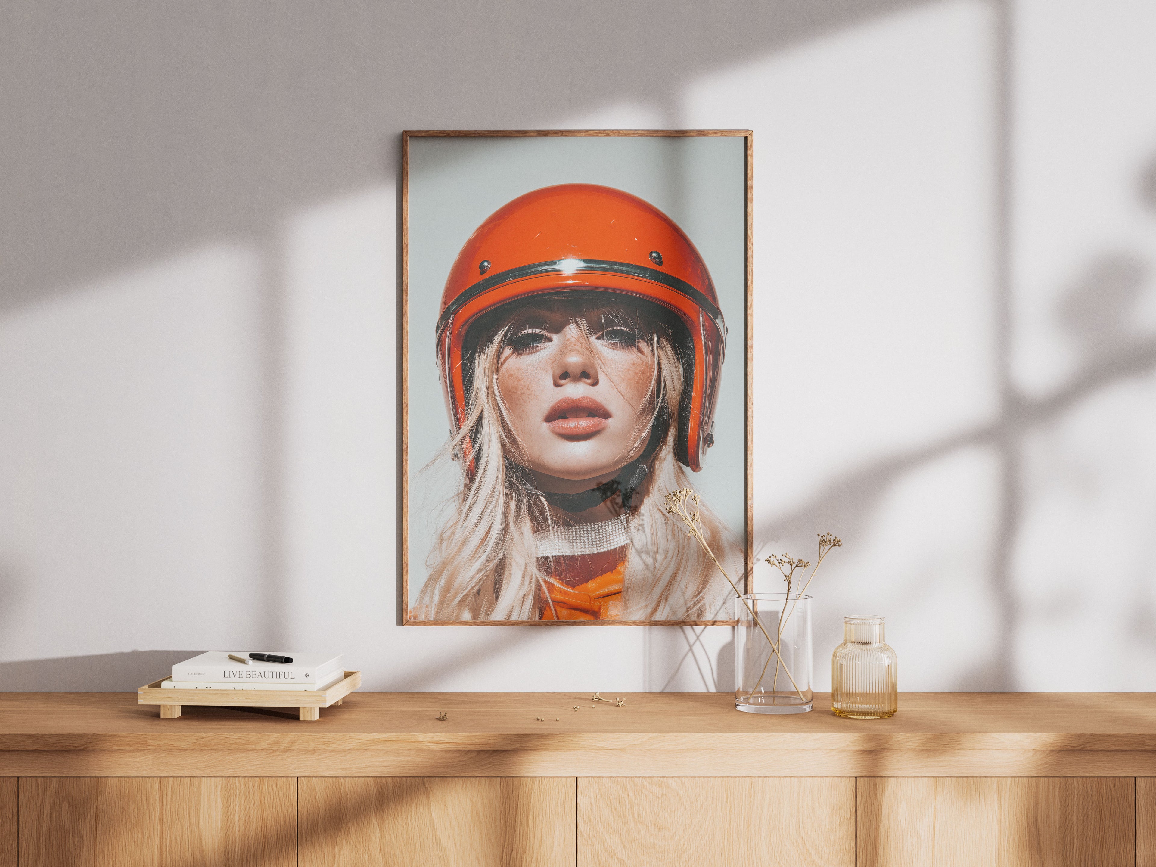 Retro Racer Art Print - 70s Inspired Wall Art - Boho Home Decor