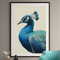 Peacock Portrait Print - Vibrant Wildlife Wall Art
