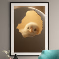 Baby Chick Hatchling Art Print – Newborn Farm & Nursery Decor