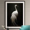 Crane Art Print - Minimalist Japanese Wall Art