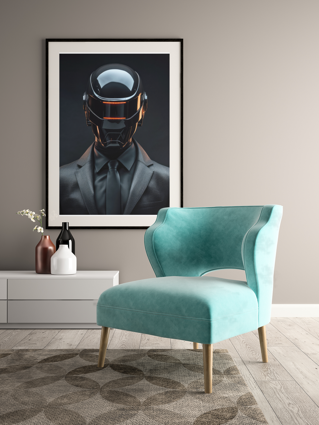Daft Punk Art Print - Portrait - Electronic Music