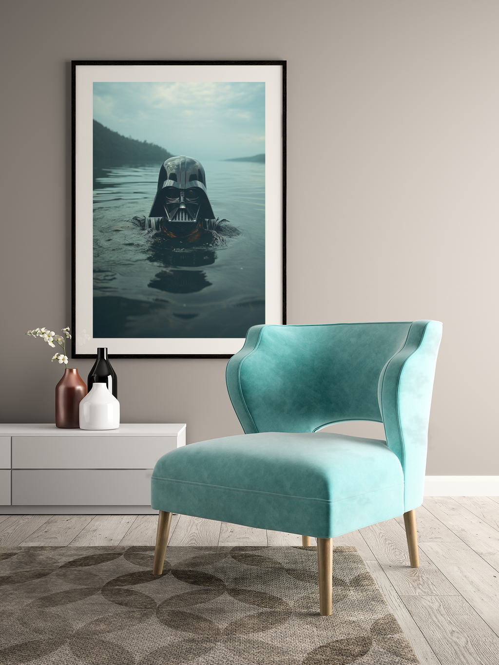Darth Vader Art Print - Minimalist Star Wars Wall Art