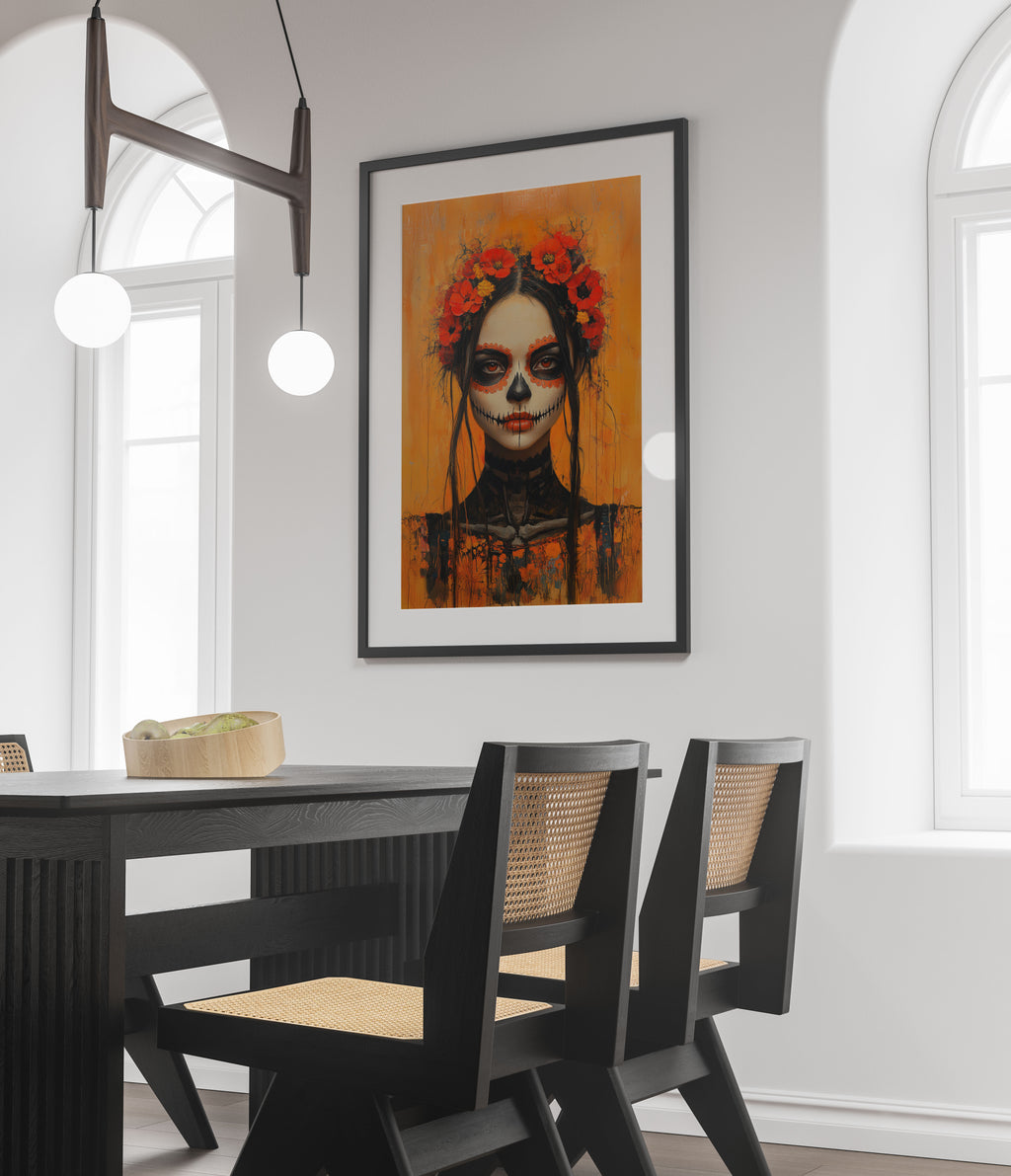 Captivating Calavera Beauty - Day of the Dead Portrait - Fine Art Print