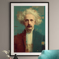 Einstein Art Print - Abstract Glitch Wall Decor