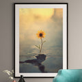 Urban Dandelion Art Print – Hope Through Concrete – Minimalist Botanical Wall Decor
