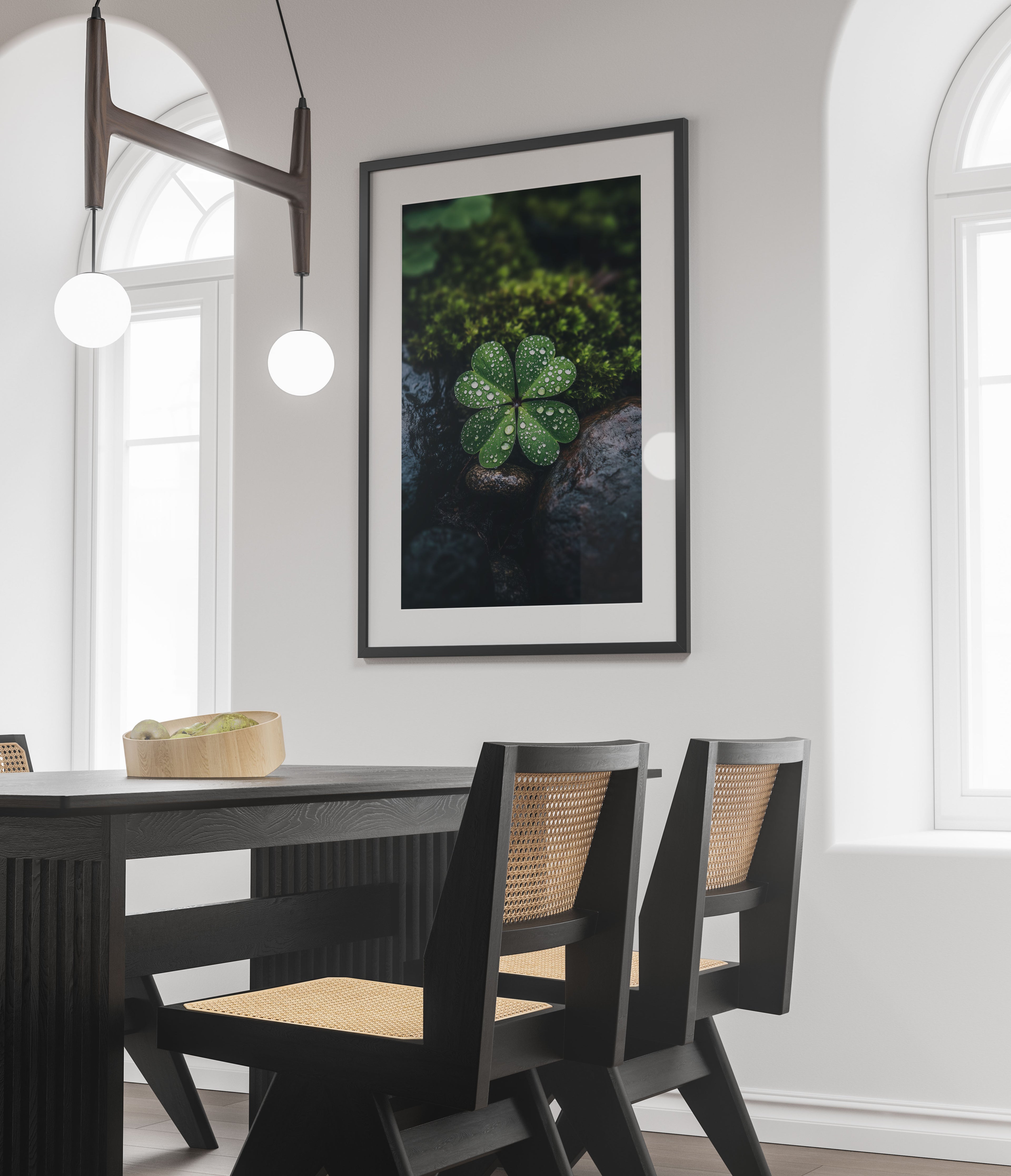 Four Leaf Clover Art Print - Irish Luck