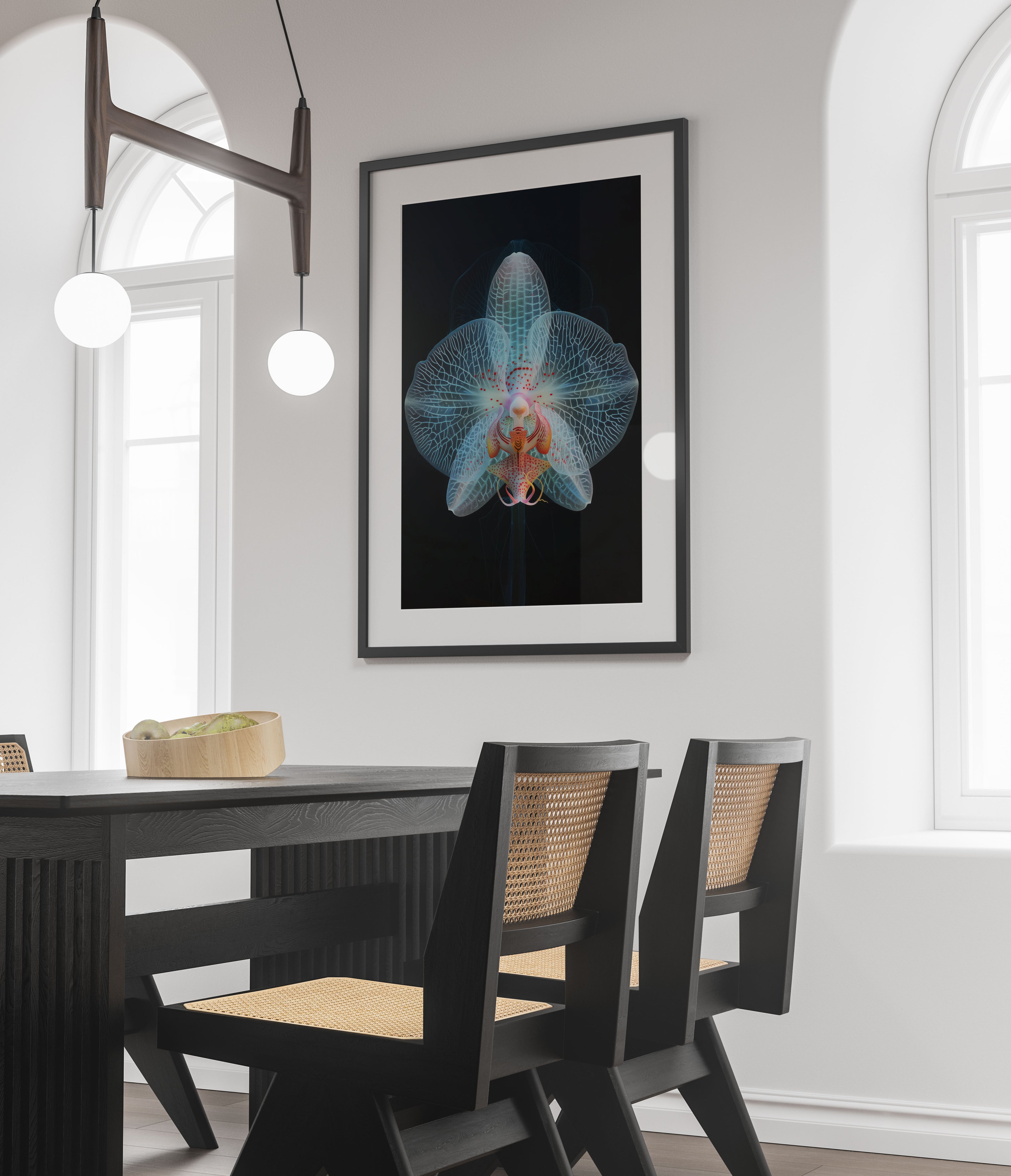 Luminous Orchid Art Print - Ethereal Flower Wall Art