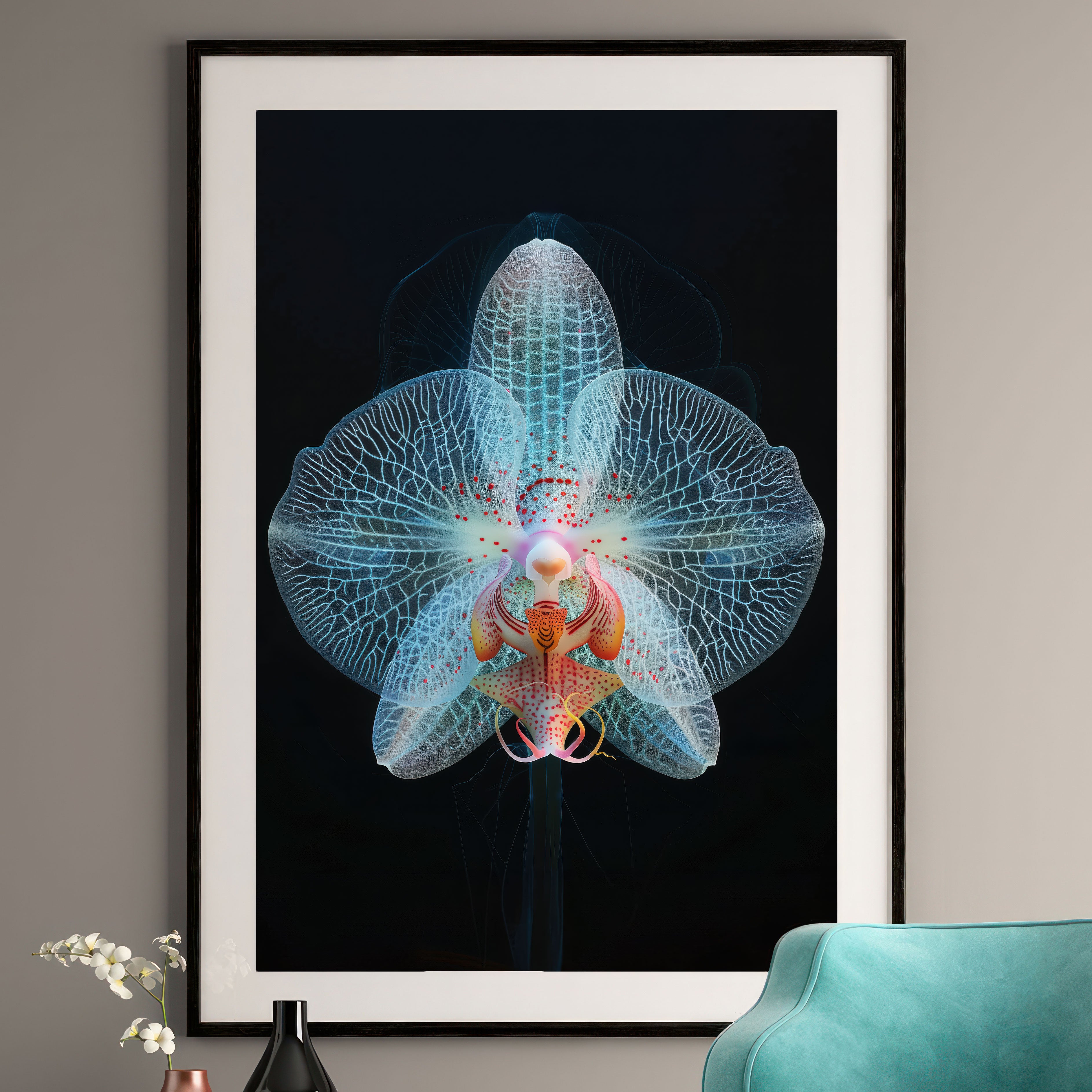 Luminous Orchid Art Print - Ethereal Flower Wall Art