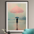 Glitter Rain Art Print - Surreal Pastel Landscape