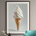 Vanilla Soft Serve Art Print - Minimalist Kitchen Decor
