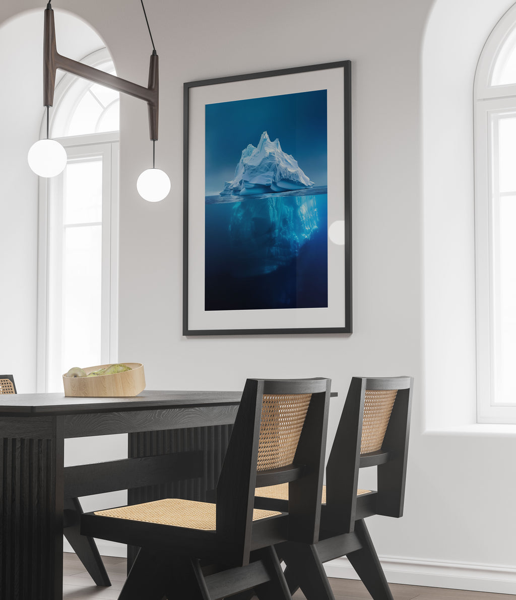 Dramatic Iceberg Art Print - Ocean Wall Art