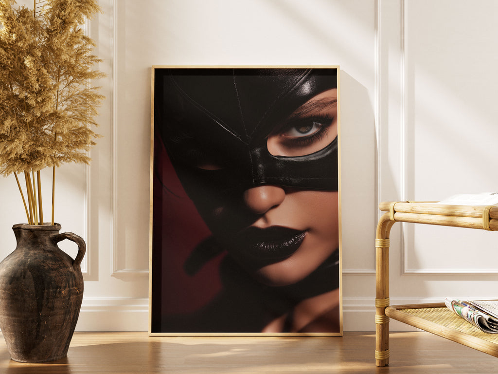 Femme Fatale Art Print - Dark Beauty Wall Art - Moody & Seductive Boudoir Decor