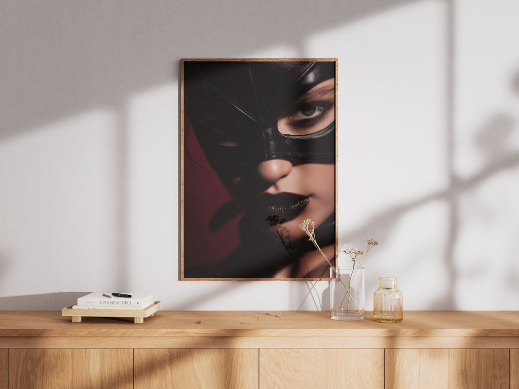 Femme Fatale Art Print - Dark Beauty Wall Art - Moody & Seductive Boudoir Decor
