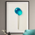 Blue Lollipop Art Print - Minimalist Kitchen Decor