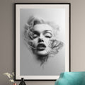Marilyn Monroe Smoke Portrait Art Print