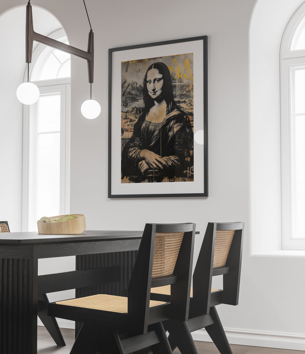 Banksy Mona Lisa Print - Graffiti Art - Street Art Decor