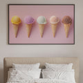 Ice Cream Cone Art Print - Summer Vibes Wall Art