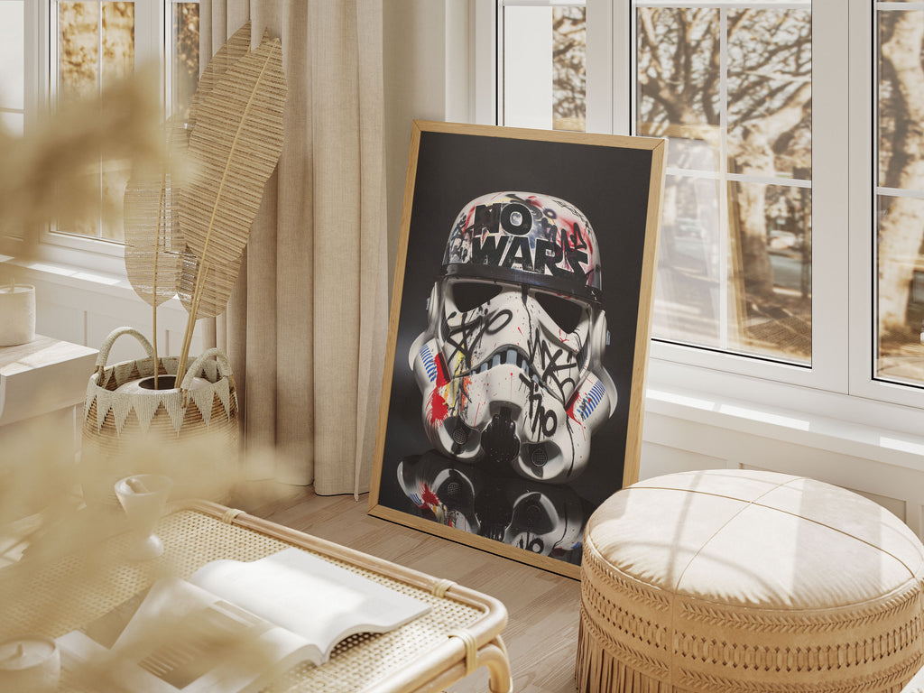 Graffiti Stormtrooper Art Print - No Wars - Star Wars