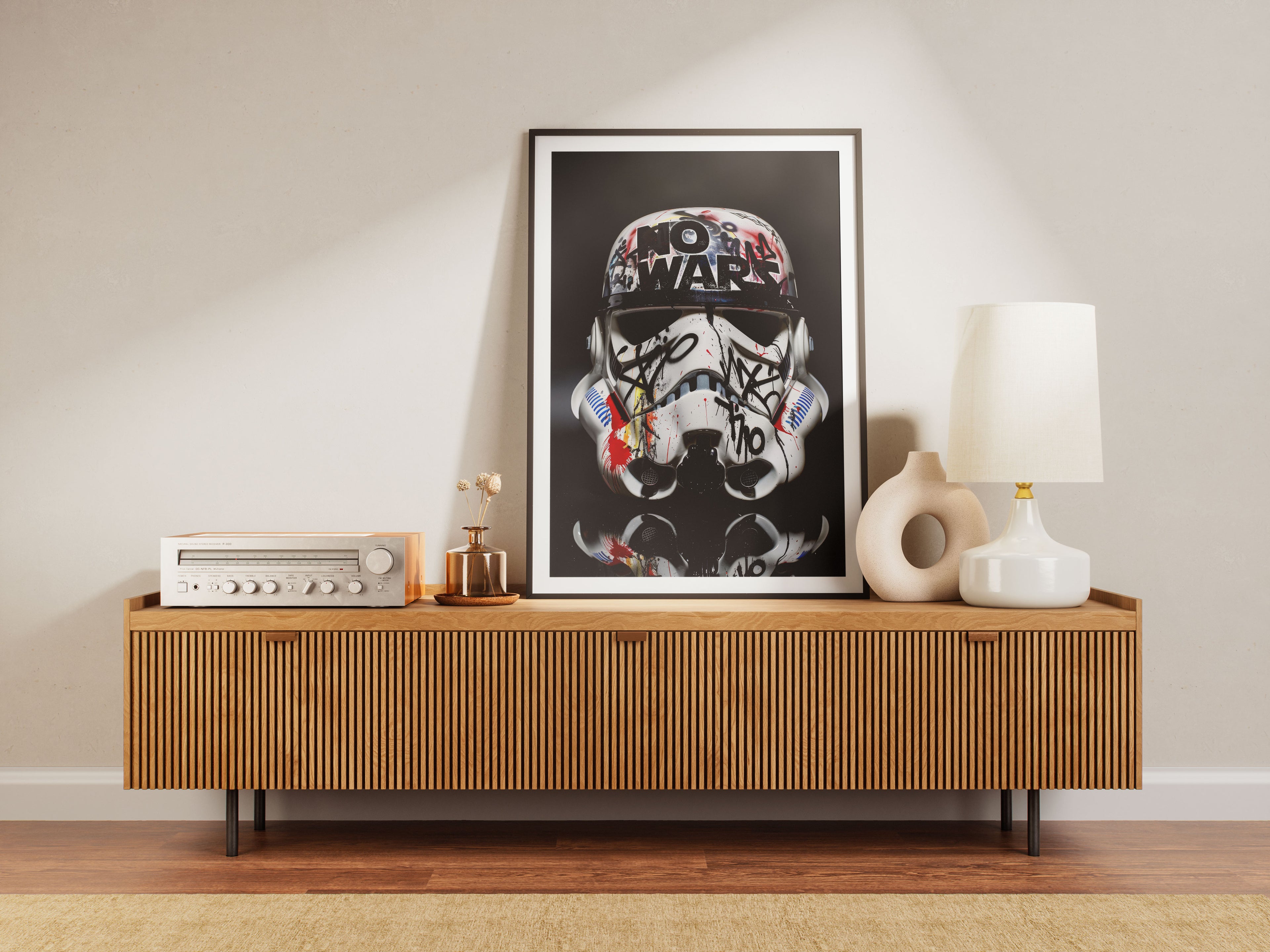 Graffiti Stormtrooper Art Print - No Wars - Star Wars