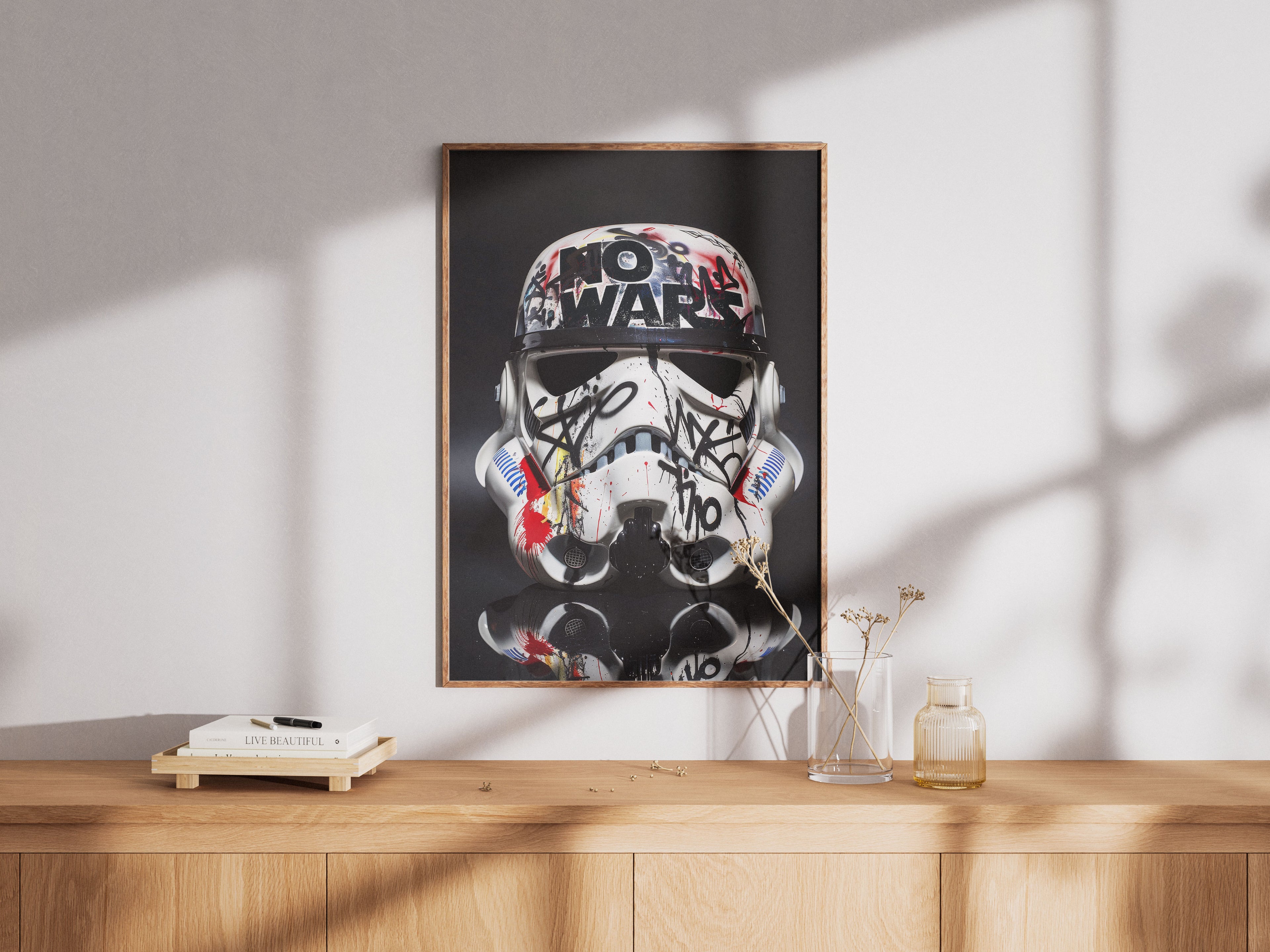 Graffiti Stormtrooper Art Print - No Wars - Star Wars