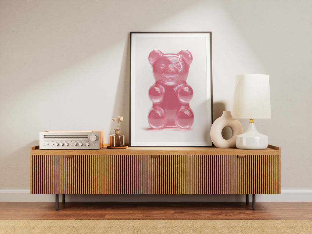 Gummy Bear Art Print - Pop Art Wall Decor - Y2K Aesthetic Art