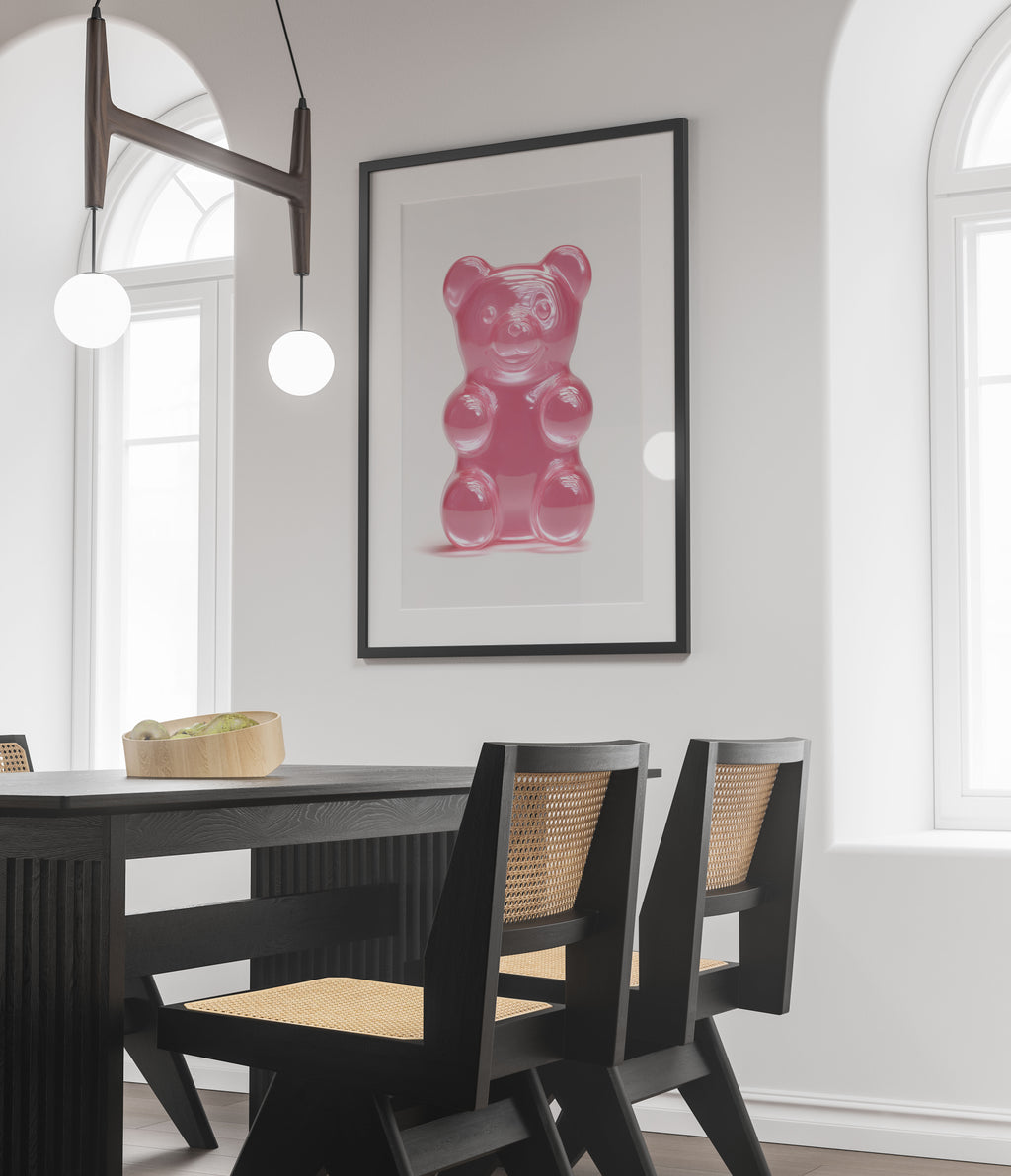 Gummy Bear Art Print - Pop Art Wall Decor - Y2K Aesthetic Art