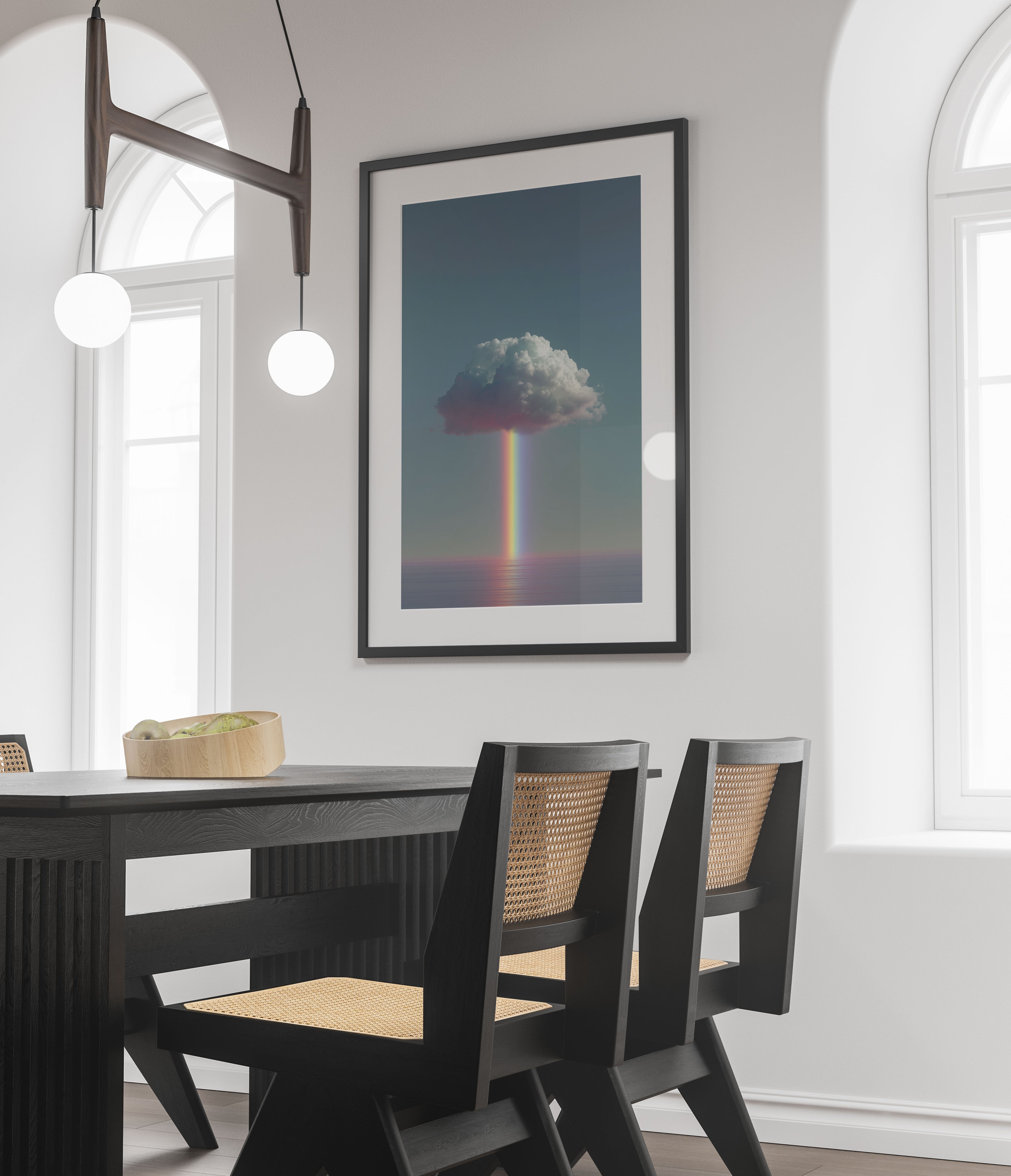 Rainbow Cloud Art Print - Surreal Sky Wall Art