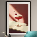 Clover Club Cocktail Art Print - Bar Art
