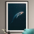 Whale Art Print - Celestial Cosmos Wall Decor