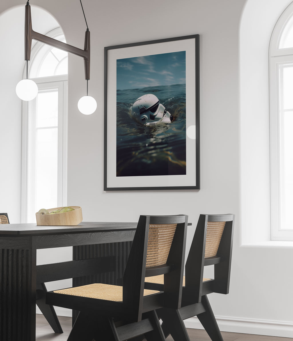 Stormtrooper Ocean Art Print - Star Wars Wall Art