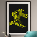 Do What Makes You Happy - Motivational Quote Print