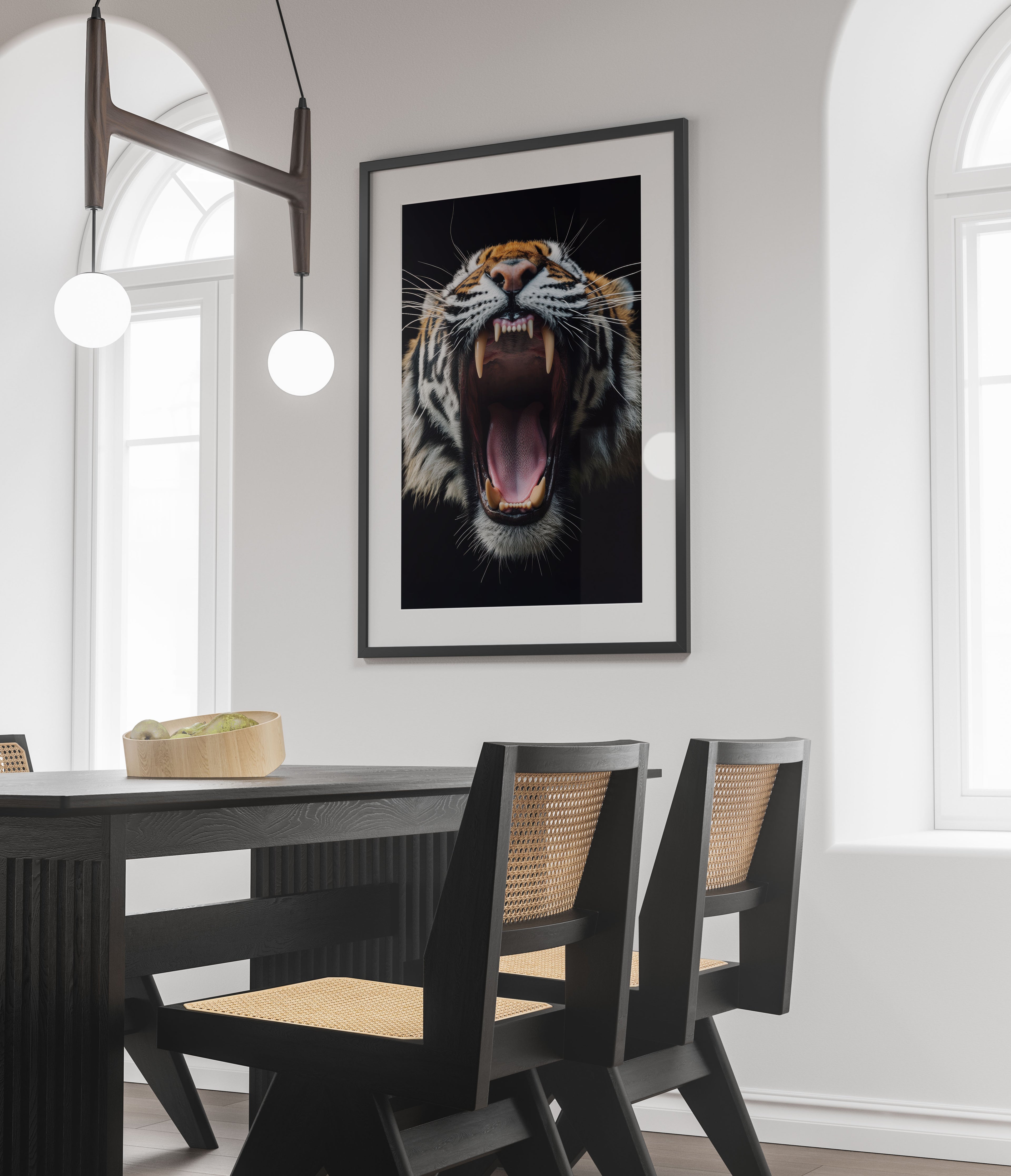 Tiger Art Print - Close-Up Portrait - Wildlife Wall Art