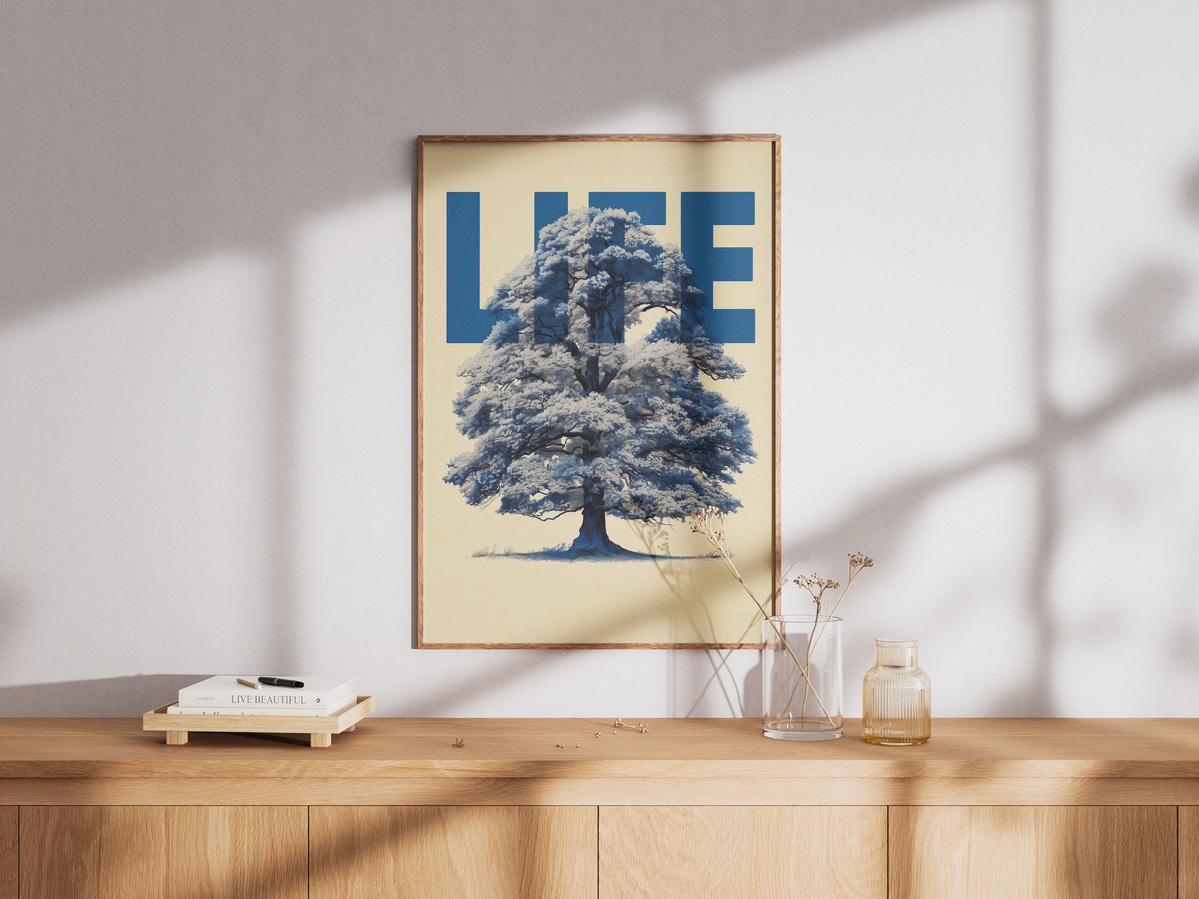 Tree of Life Art Print - Modern Botanical Wall Decor