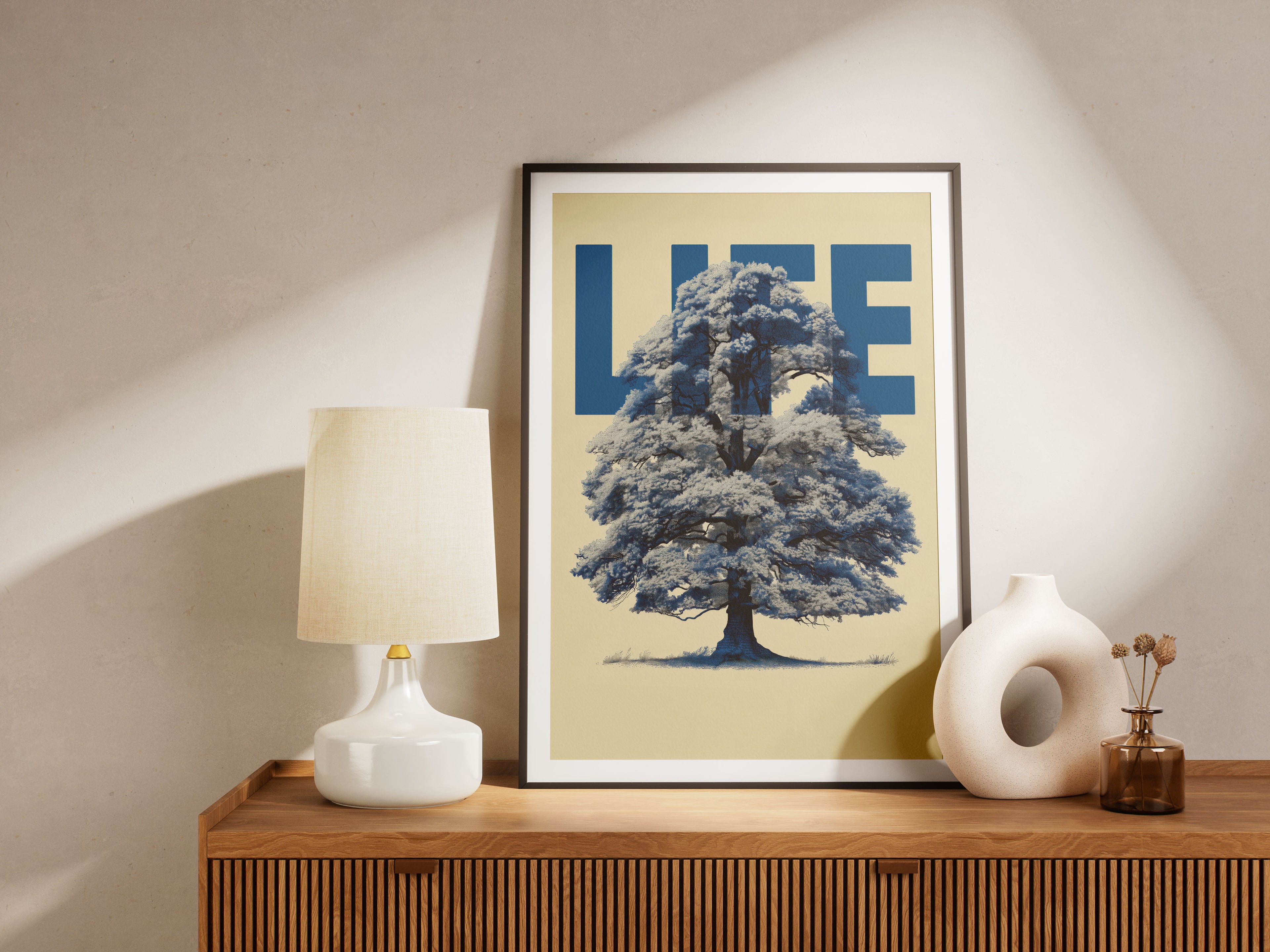 Tree of Life Art Print - Modern Botanical Wall Decor