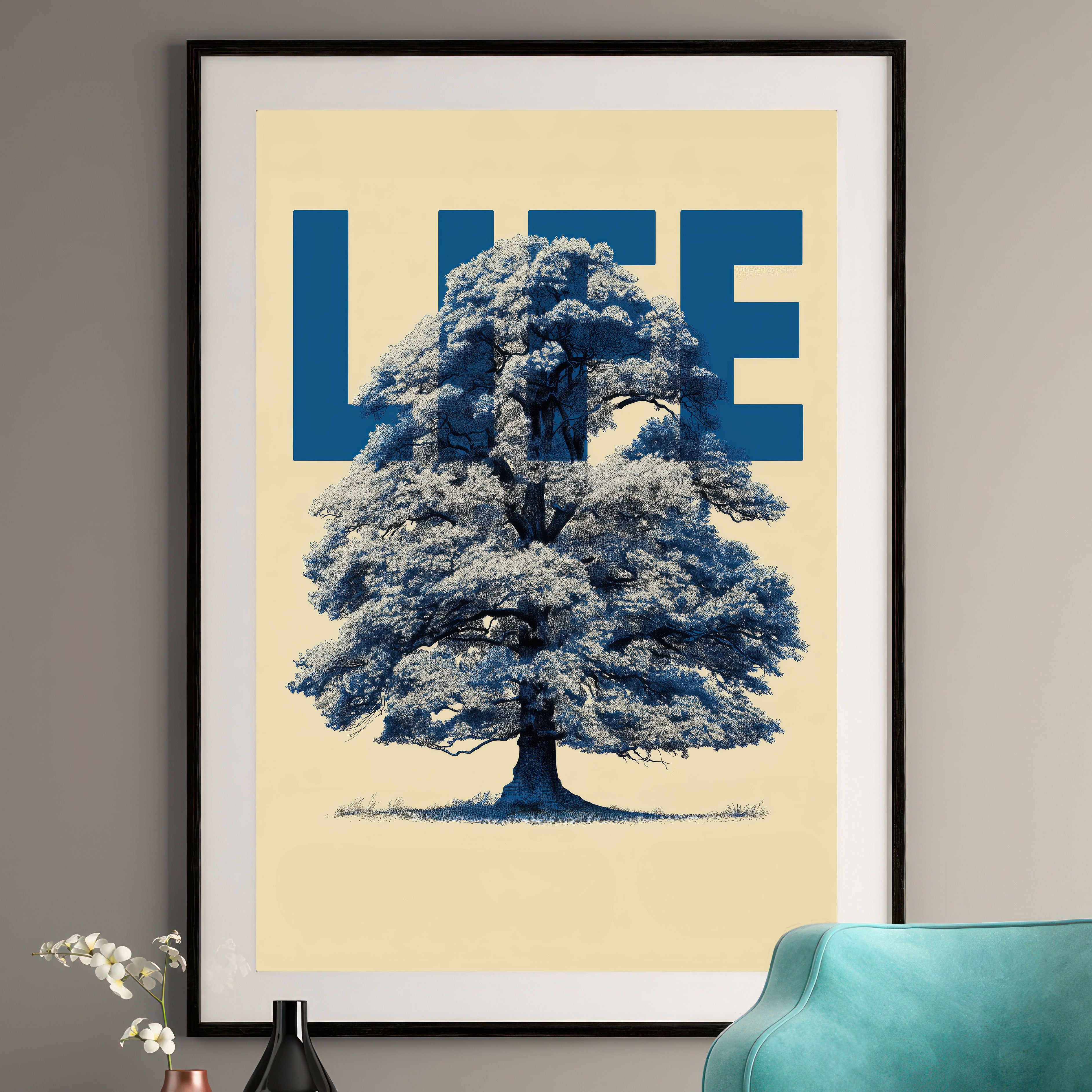 Tree of Life Art Print - Modern Botanical Wall Decor