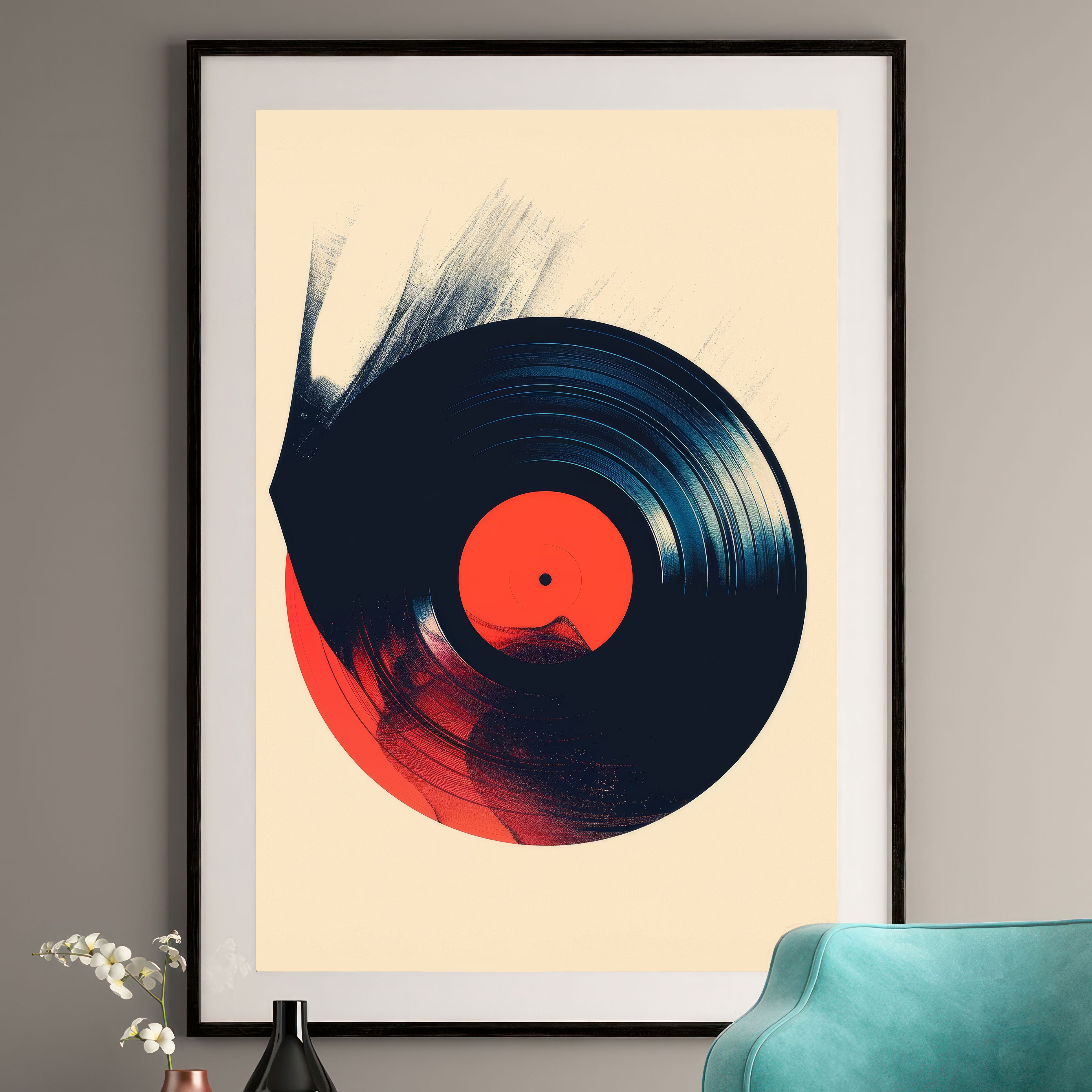 Vinyl Record Art Print - Contemporary Music Wall Art